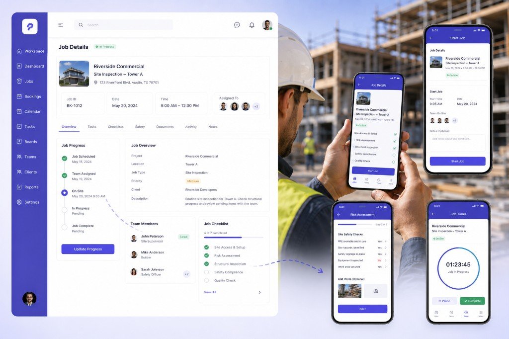 Tradie mobile workflows