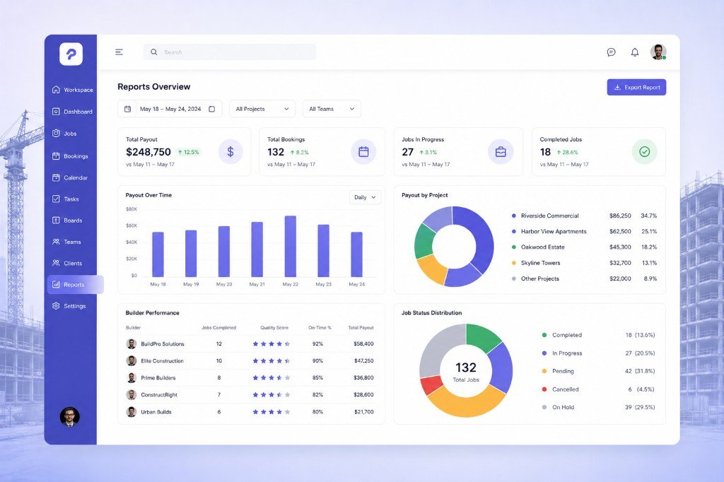 Reports dashboard